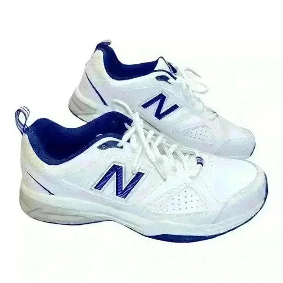 MSRP $105 LIKE NEW Balance Men's Fitness Multisport  Shoes Sz 11 White/NavyBlue - Picture 10 of 15